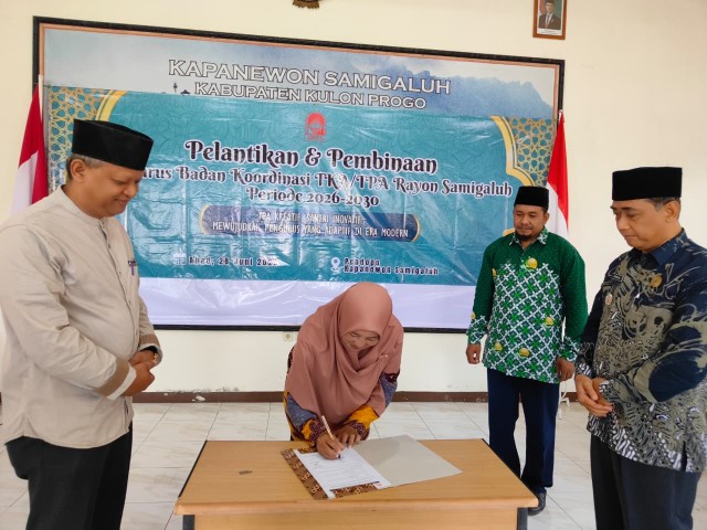 Pelantikan dan Pembinaan Badan Koordinasi TKA/TPA Rayon Samigaluh Periode 2026-2030