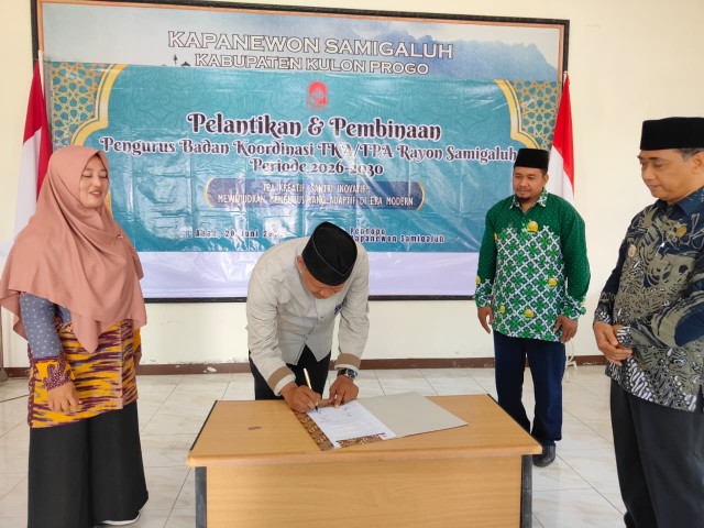 Pelantikan dan Pembinaan Badan Koordinasi TKA/TPA Rayon Samigaluh Periode 2026-2030